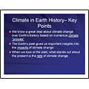 Climate in Earth History - Key Points