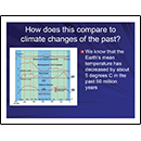 How does this compare to climate changes of the past?