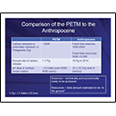 Comparison of the PETM to the Anthropocene