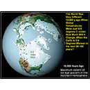 Ice Age glacial extent 18,000 years ago.