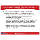 Global Change Research Act (1990), Section 106