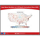 Heat Wave Numbers are UP Nearly Everywhere Since 1970.